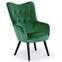 Scandinavische Klarys fauteuil van groen fluweel