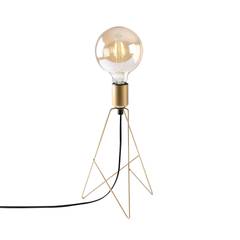 Lámpara de mesa 1 globo Pylon H35 cm Metal dorado