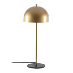 Lampada da tavolo Paralume a campana H58 cm Metallo Oro nero