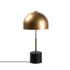 Design Tischlampe Clitocybe H53cm Metall Schwarz und Gold