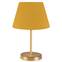 Accensa lámpara de mesa H37cm Tela amarilla y metal dorado