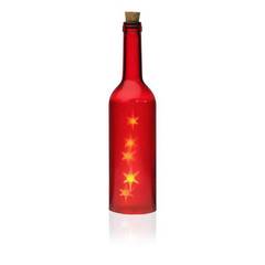 Lampe de table bouteille LED Bottle Verre Rouge et Jaune