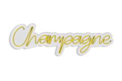 Wandschriftzug Lucendi L60xH19cm "Champagner" Neongelb