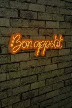 Luz LED de decoración Bon Appétit Lucendi 64 x 20 cm Neón plástico flexible PVC Amarillo