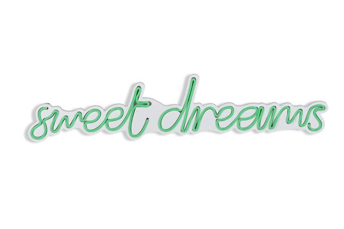 Sweet Dreams Lucendi LED decorazione 65,5 x 14,5 cm Neon plastica  flessibile PVC Verde