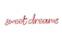 Scritta da parete Lucendi L65,5xH14,5cm "Sweet Dreams" Rosso Neon