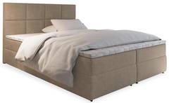 Bedbox met matras en topper Nalzen 140cm Stof Beige