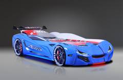 MNV1 Blauw Interactief Raceauto Bed ABS Melamine Paneel Multicolour