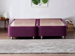 Doppelbett mit Stauraum Jaxon 160x200cm Stoff Violett