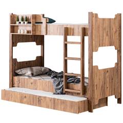 Montary kinderstapelbed Licht hout