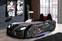 Lit voiture de course interactif MNV3 noir Panneau Bois ABS Multicolore