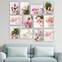Sortiment von 12 Bildern Thema Rosen und Tulpen Aranea 20 x 15 cm MDF Mehrfarbig
