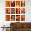 Surtido de 12 cuadros tema arquitectura y naturaleza Aranea 20 x 15 cm MDF Tonos naranja