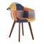 Lot de 2 fauteuils Ghani Tissu Patchwork Multicolore