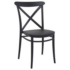 Set van 4 Wareham rechthoekige stoelen van glasvezel Wit