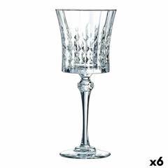 Lot de 6 verres de vin Sepehr 190ml Verre Motif Diamant Transparent