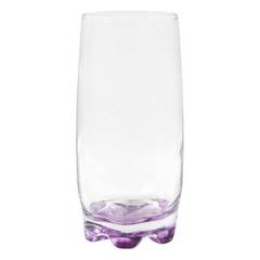 Lot de 6 verres Nater 370ml Violet et Transparent
