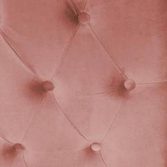 Hoofdeinde Mariella 160 cm van goudkleurig metaal en roze fluweel