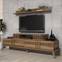 TV-meubel met wandplank Chanez Donker hout