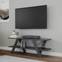 Design TV-meubel met twee planken Disposito L120 cm Melamine plaat Antraciet