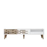 Oviva design TV-meubel L180cm Wit en donker hout