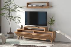 Taravo TV-meubel en wandplank Licht hout