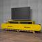 Mueble de TV frontal ovalado Ellipsis L205 cm Panel de melamina amarillo nogal