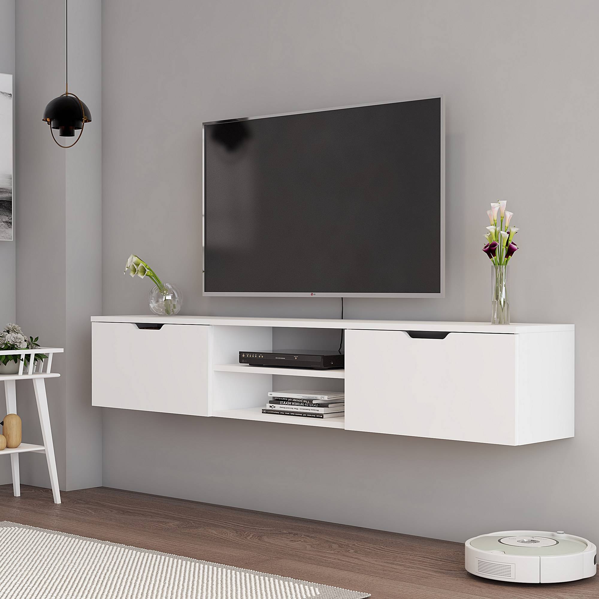 LANESUND Combinaison meuble TV, gris brun, 322x47x81 cm - IKEA
