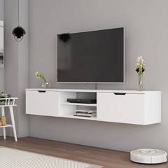 Hänge-TV-Möbel Isaiah B160cm Weiß