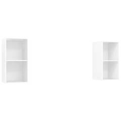 Set aus 2 x 2 modularen Würfelregalen Dadou Weiß Hochglanz