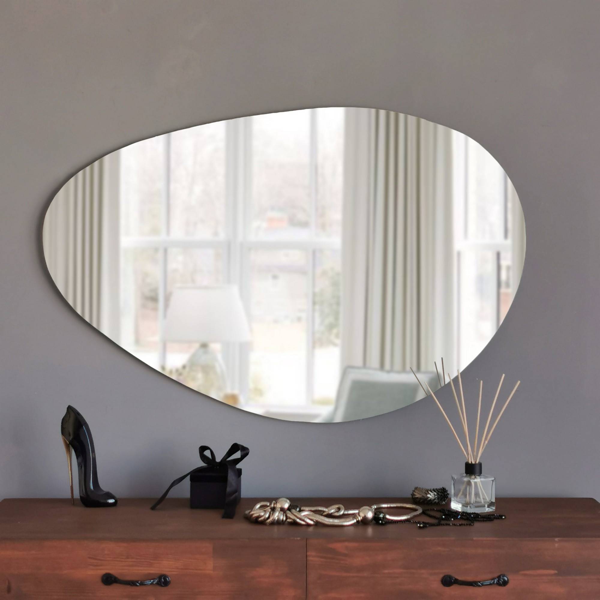 Espejo decorativo Dalila 90x60cm Cristal