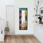 Espejo decorativo rectangular Riflesso 40x120cm Street Food Pattern Multicolor