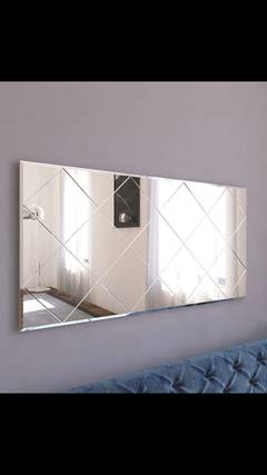 Specchio decorativo da parete Ocefis L120xH60cm motivo Losange