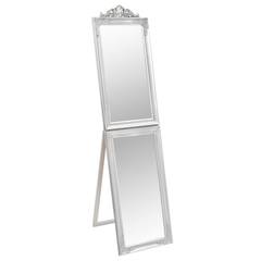 Brando staande spiegel B40xH160cm Massief hout Zilver