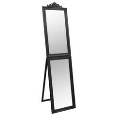 Brando staande spiegel B40xH160cm Massief hout Zwart