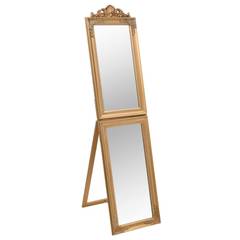 Specchio da terra Brando L40xH160cm Legno massiccio Oro
