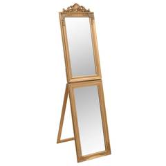 Specchio da terra Brando L45xH180cm Legno massiccio Oro