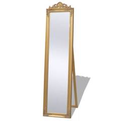 Spiegel op barokstatief Windiane 40x160cm Goud