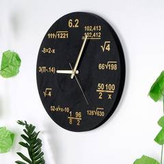 Reloj de pared Continuum Circle Wood Negro