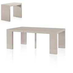 Table Console extensible Nassau LAQUÉE Taupe