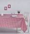 Nappe de table Bertier 170x170cm Coton Motif petits carreaux Rouge et Blanc