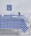 Nappe de table Brunier 160x160cm Motif Carreaux Bleu et Blanc