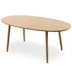 Nolane Ovaler Tisch im skandinavischen Stil Helle Eiche