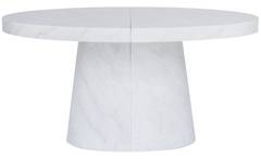 Tavolo ovale allungabile Oluze effetto marmo