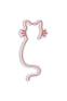Decoración LED gato Lucendi 20,5 x 46,5 cm Neón plástico flexible PVC Rosa