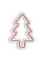 Lucendi Wandpaneel L21xH30cm "Weihnachtsbaum" Neonrot