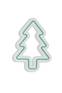 Wandpaneel Lucendi L21xH30cm "Weihnachtsbaum" Neongrün
