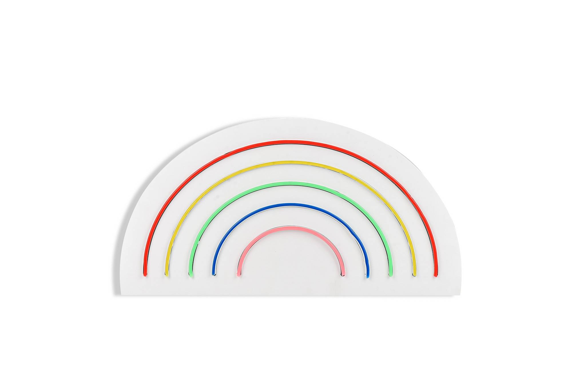 Lucendi Wandpaneel L25xH13cm "Regenbogen" Neon Mehrfarbig