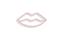 Wandpaneel Lucendi L31,5xH16,5cm "lips kiss" Neon Pink