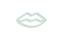 Wandpaneel Lucendi L31,5xH16,5cm "lips kiss" Neongrün